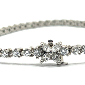 Secondhand Tiffany 'Victoria' Platinum Diamond Bracelet