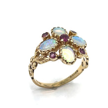 Load image into Gallery viewer, Secondhand Opal and Ruby Ring
