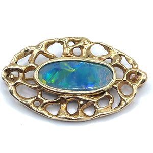 Secondhand Black Opal Brooch