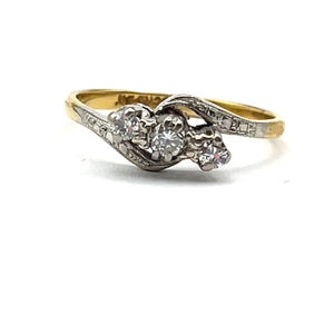Secondhand Vintage Diamond Twist Ring