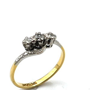 Secondhand Vintage Diamond Twist Ring
