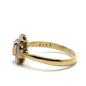 Secondhand Emerald and Diamond Ring
