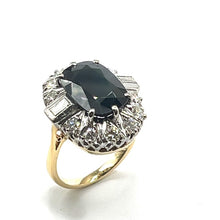 Load image into Gallery viewer, Secondhand Vintage Sapphire and Diamond Ring
