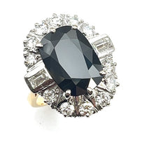 Load image into Gallery viewer, Secondhand Vintage Sapphire and Diamond Ring
