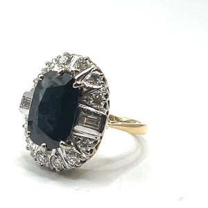 Secondhand Vintage Sapphire and Diamond Ring