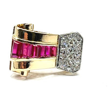 Load image into Gallery viewer, Secondhand Vintage Ruby and Diamond Dress Ring
