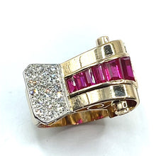 Load image into Gallery viewer, Secondhand Vintage Ruby and Diamond Dress Ring
