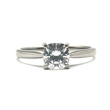 Load image into Gallery viewer, Secondhand 18ct White Gold Moissanite Ring
