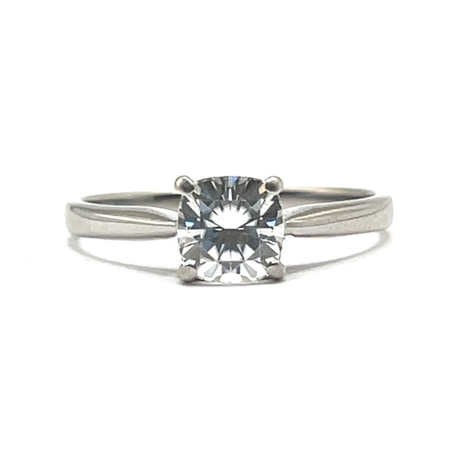 Secondhand 18ct White Gold Moissanite Ring