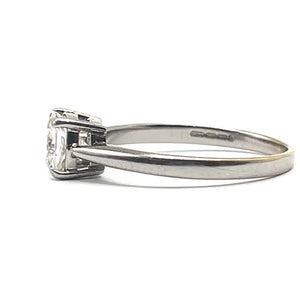 Secondhand 18ct White Gold Moissanite Ring