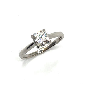 Secondhand 18ct White Gold Moissanite Ring