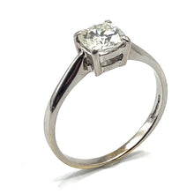 Load image into Gallery viewer, Secondhand 18ct White Gold Moissanite Ring
