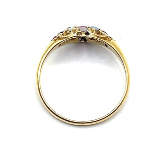 Secondhand Antique Opal and Ruby Ring