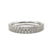 Load image into Gallery viewer, Secondhand Platinum Two row Diamond Ring
