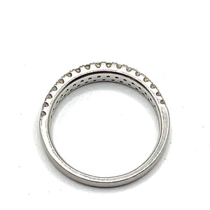 Secondhand Platinum Two row Diamond Ring