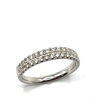 Load image into Gallery viewer, Secondhand Platinum Two row Diamond Ring
