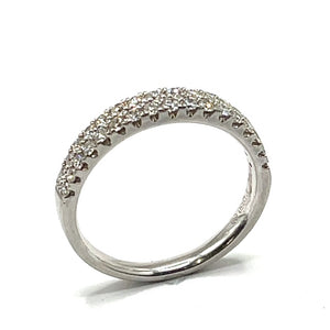 Secondhand Platinum Two row Diamond Ring