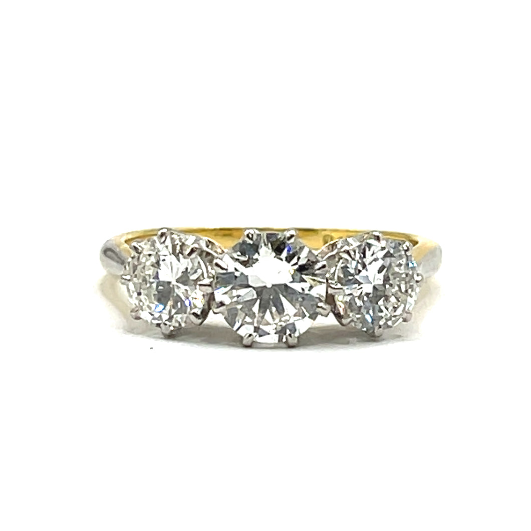 Secondhand Diamond Trilogy Ring - 1.78ct