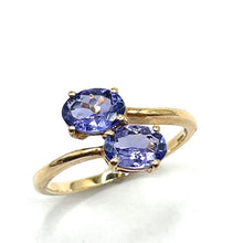 Load image into Gallery viewer, Secondhand Tanzanite Cross Over Ring
