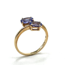 Load image into Gallery viewer, Secondhand Tanzanite Cross Over Ring
