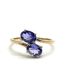 Load image into Gallery viewer, Secondhand Tanzanite Cross Over Ring
