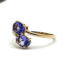 Load image into Gallery viewer, Secondhand Tanzanite Cross Over Ring
