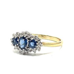 Secondhand Sapphire and Diamond Ring