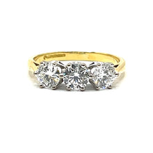 Load image into Gallery viewer, Secondhand 18ct Gold Trilogy Ring - 1.51ct
