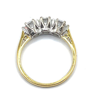 Secondhand 18ct Gold Trilogy Ring - 1.51ct