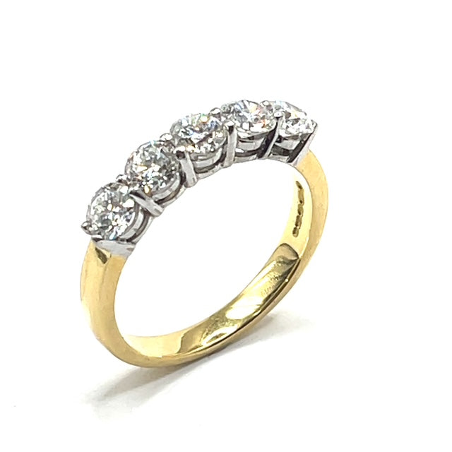 Secondhand Diamond Five Stone Ring