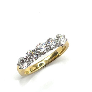 Secondhand Diamond Five Stone Ring