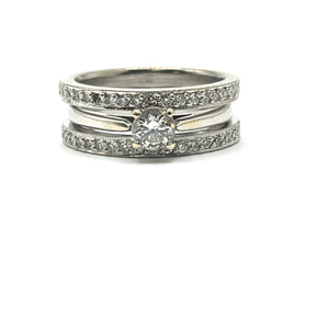 Secondhand Multi Row Diamond Ring