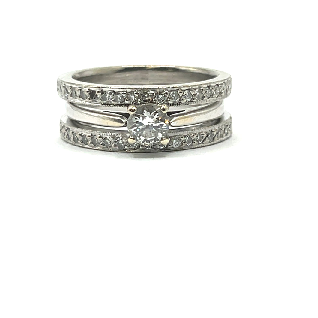 Secondhand Multi Row Diamond Ring