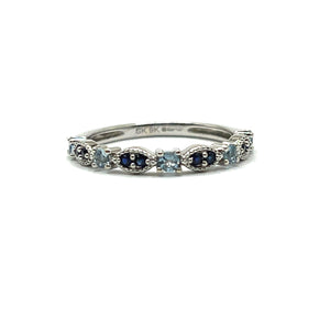 Secondhand Sapphire and Aquamarine Ring