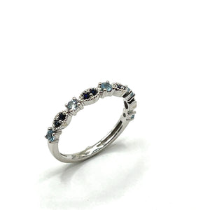 Secondhand Sapphire and Aquamarine Ring