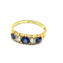 Load image into Gallery viewer, Secondhand Antique Diamond and Sapphire Ring
