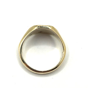 Secondhand 9ct Gold Diamond Signet Ring