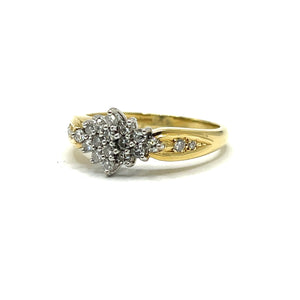 Secondhand 18ct Gold Diamond Cluster Ring