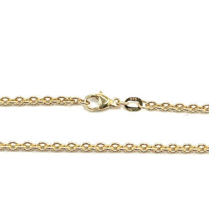 Secondhand 9ct Gold Locket and Long Chain