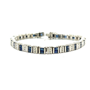 Secondhand Sapphire and Diamond Bracelet