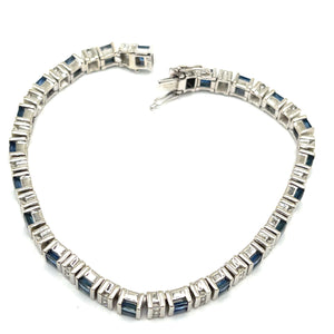 Secondhand Sapphire and Diamond Bracelet