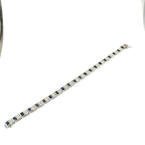 Secondhand Sapphire and Diamond Bracelet