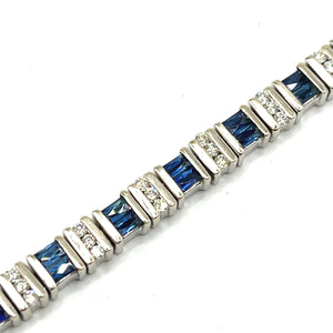 Secondhand Sapphire and Diamond Bracelet
