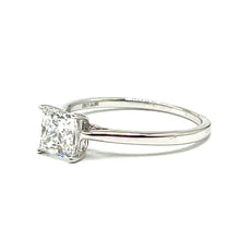 Load image into Gallery viewer, Platinum Princess Cut Lab Grown Diamond Single Stone Ring - 1.00ct
