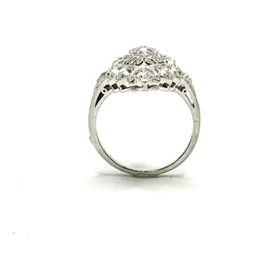 Secondhand Vintage Marquise Cluster Diamond Ring