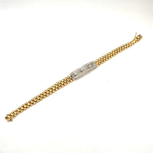 Secondhand Diamond and Gold Bracelet
