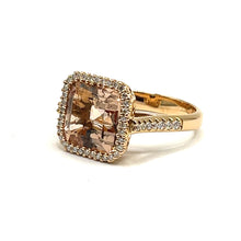 Load image into Gallery viewer, Secondhand Morganite and Diamond Ring
