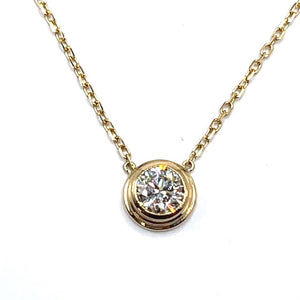 14ct Gold Lab Grown Diamond Necklace - 0.75ct