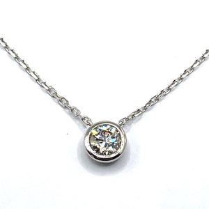 14ct White Gold Lab Grown Diamond Necklace - 0.52ct