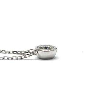 14ct White Gold Lab Grown Diamond Necklace - 0.52ct